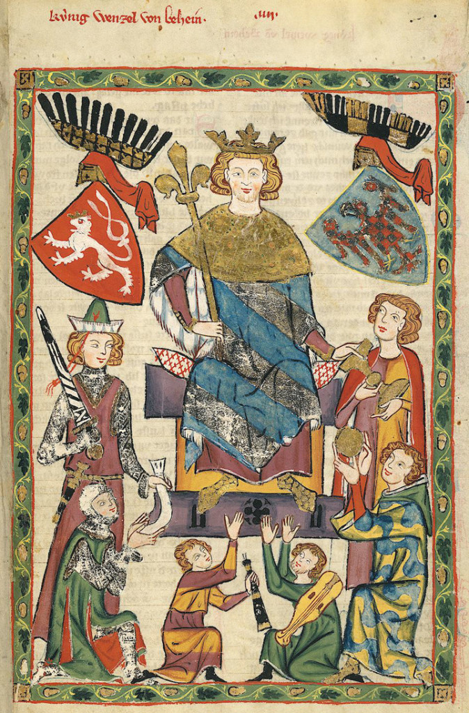 Václav II. (Codex Manesse, 1300-1340)